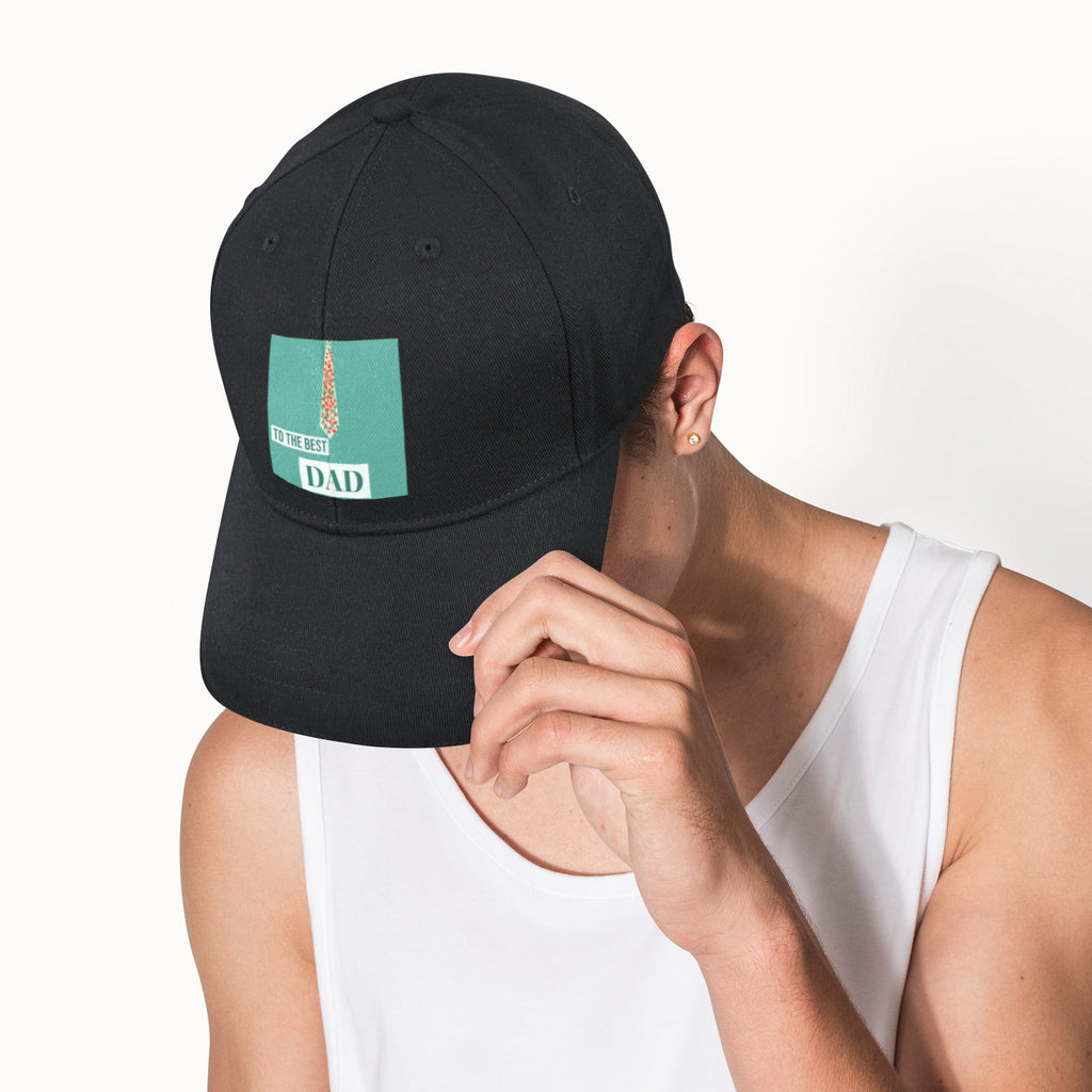Best Dad Ever Polka Dots Sandwich Peak Cap (Made in USA)