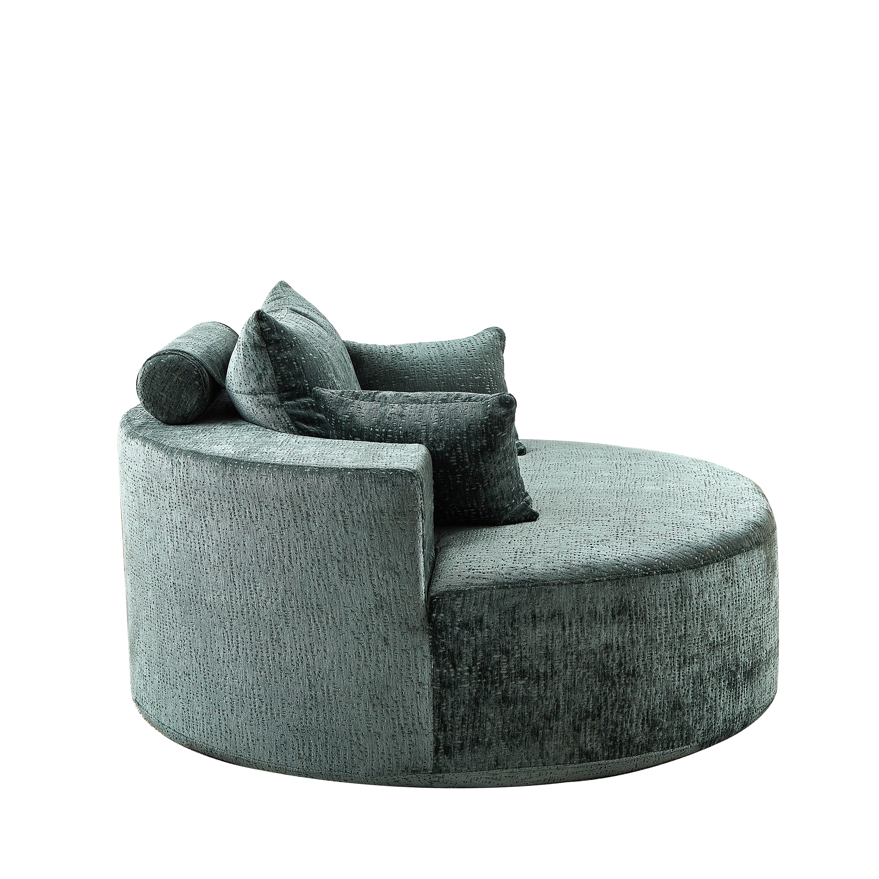 55''L Chenille Sponge single sofa,No Assembly Required,Fluffy Modern Sleeper Chair for Living room, Bedroom, Lounge and Projection Room(Not a swivel chair.)