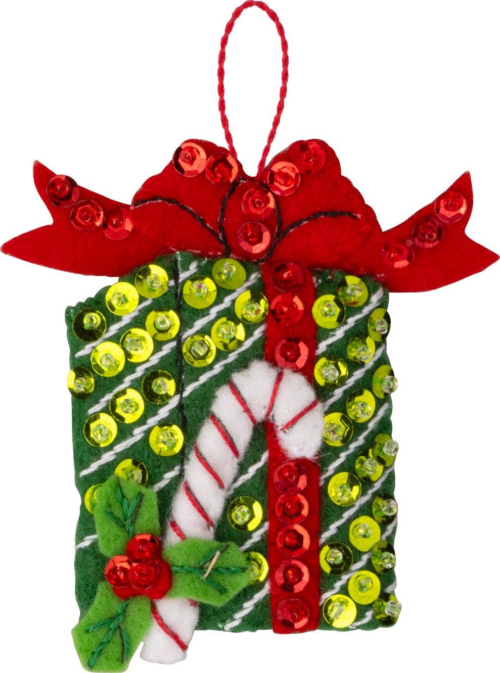 Bucilla North Pole This Way Felt Ornament Kit – Set of 6 Festive Christmas Ornaments