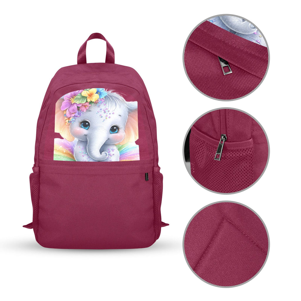 Baby Elephant Casual Backpack | Upper Part Printing