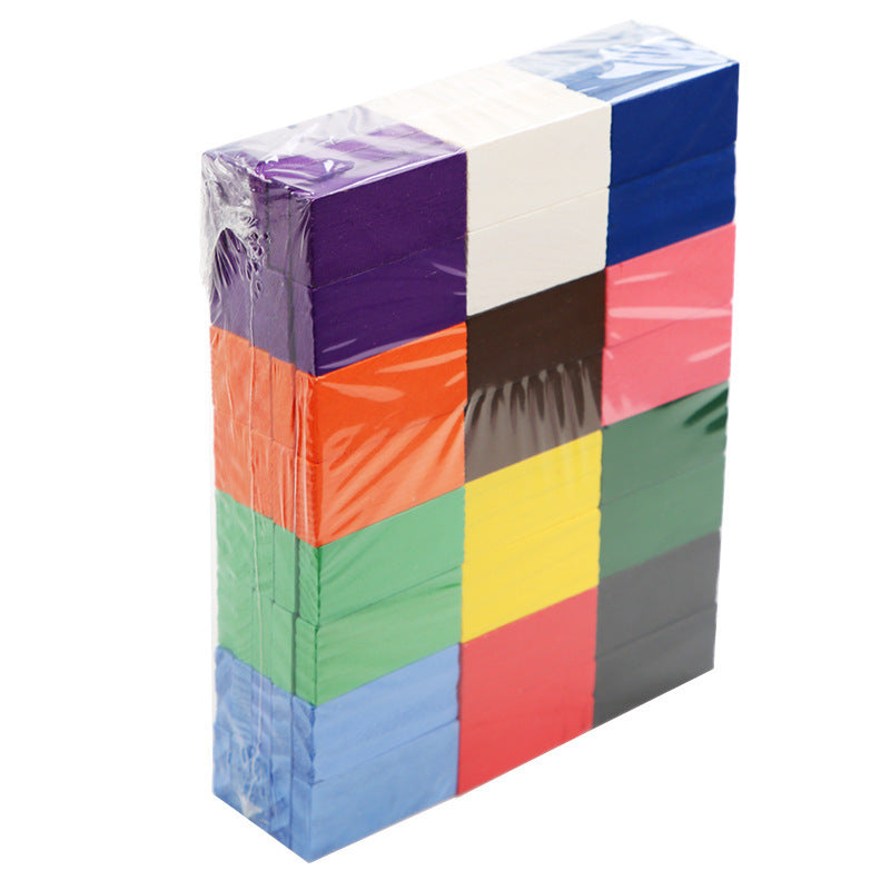 Wooden Domino Blocks Building Kit – Colorful Educational Toy for Kids