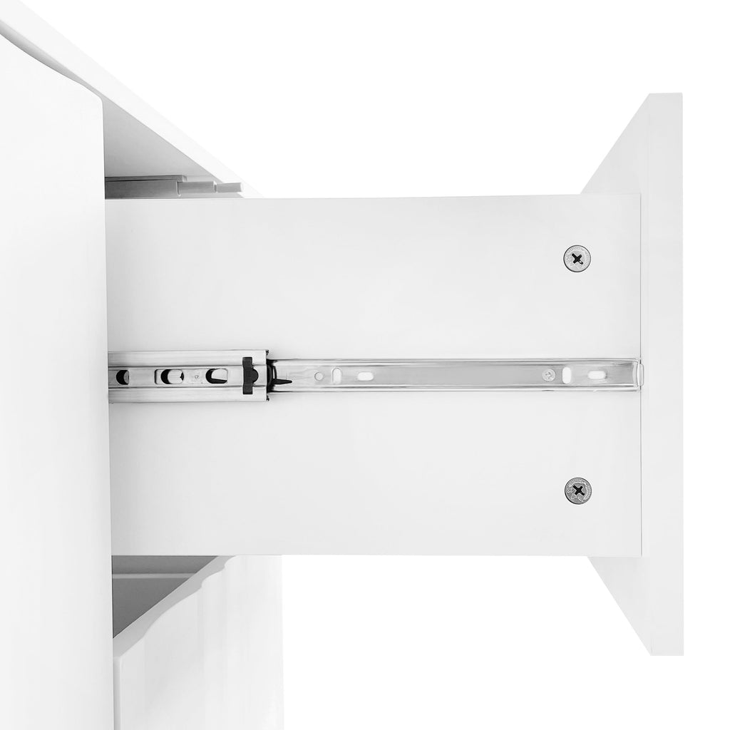 47.2' Buffet Sideboard Cabinet with 2 Doors And Drawers, Adjustable Shelf, Metal Legs Wave Pattern Kitchen Pantry Cabinets for Dining Room, Bedroom, Living Room