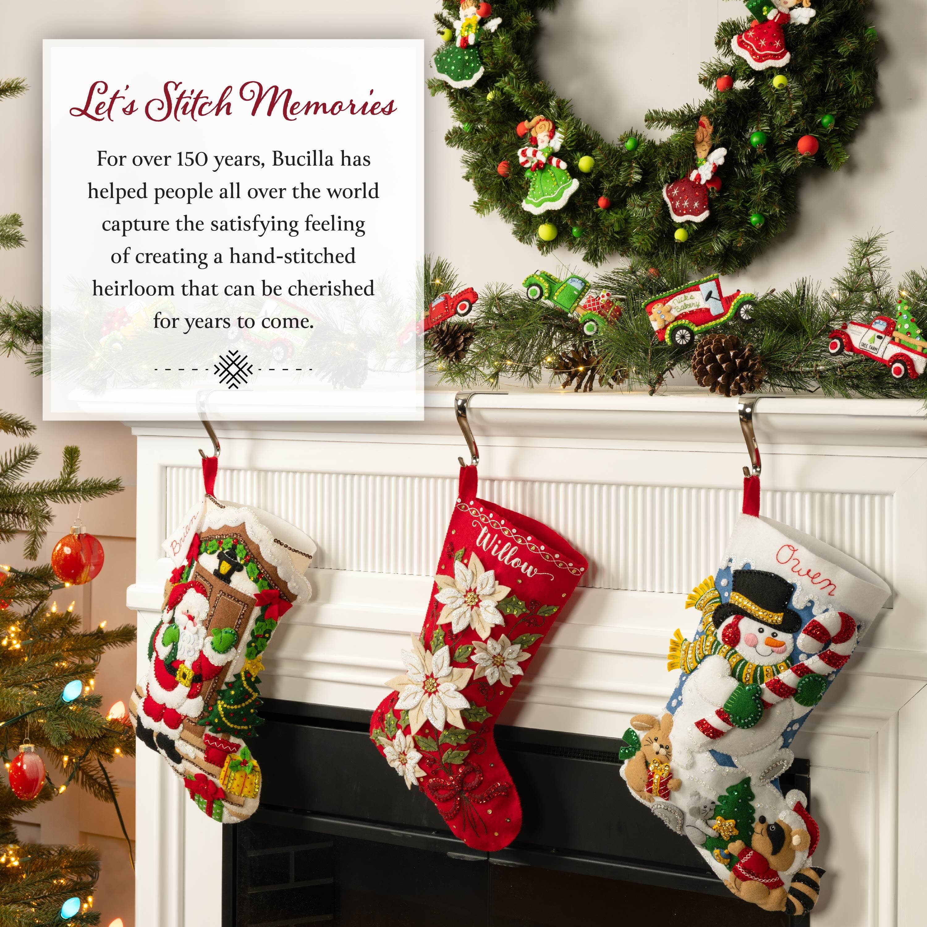 Bucilla Cats in Ugly Sweaters Felt Ornament Kit – Set of 6 Christmas Cat Ornaments