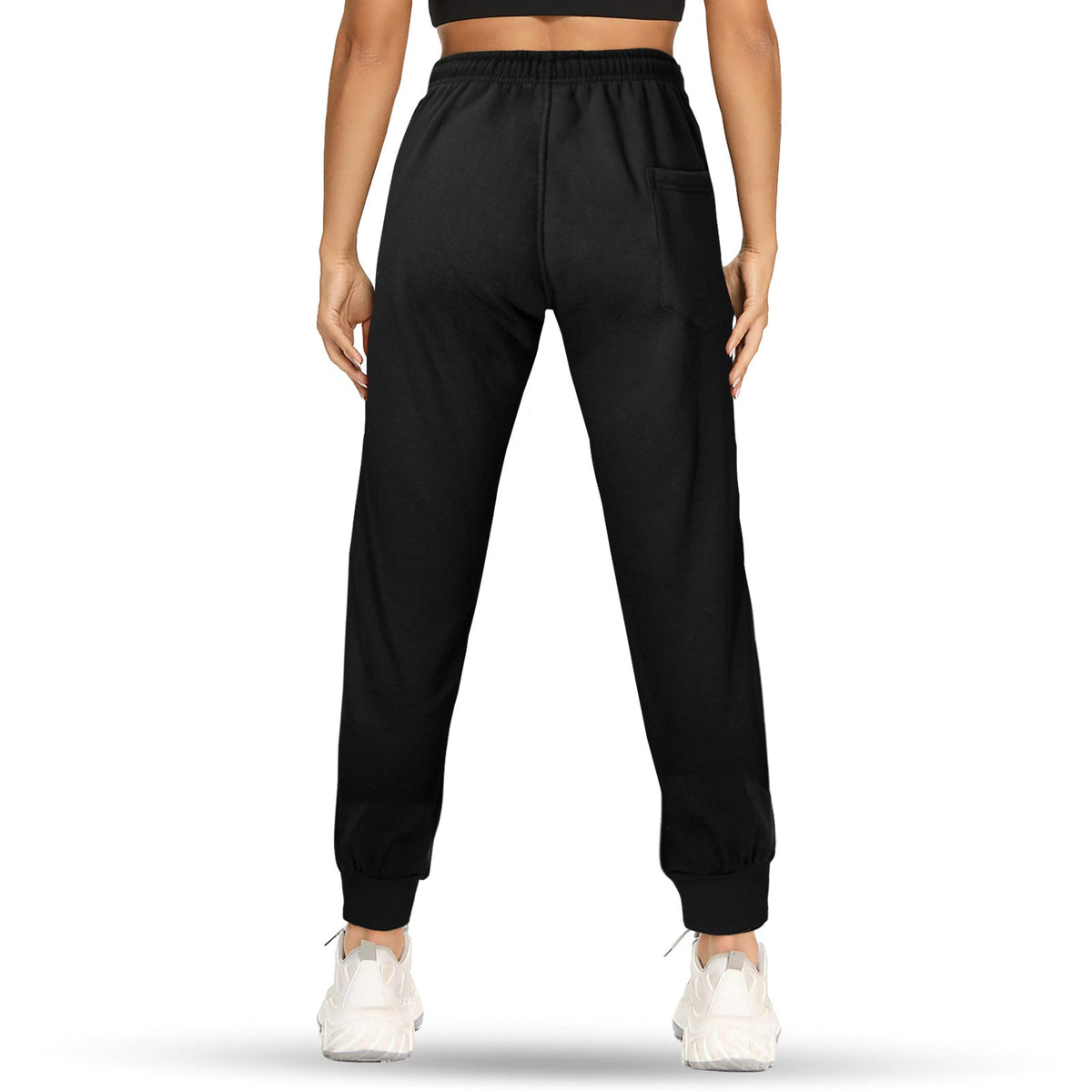 Men's Man of Faith Fleece Black Sweatpants (Made in USA)