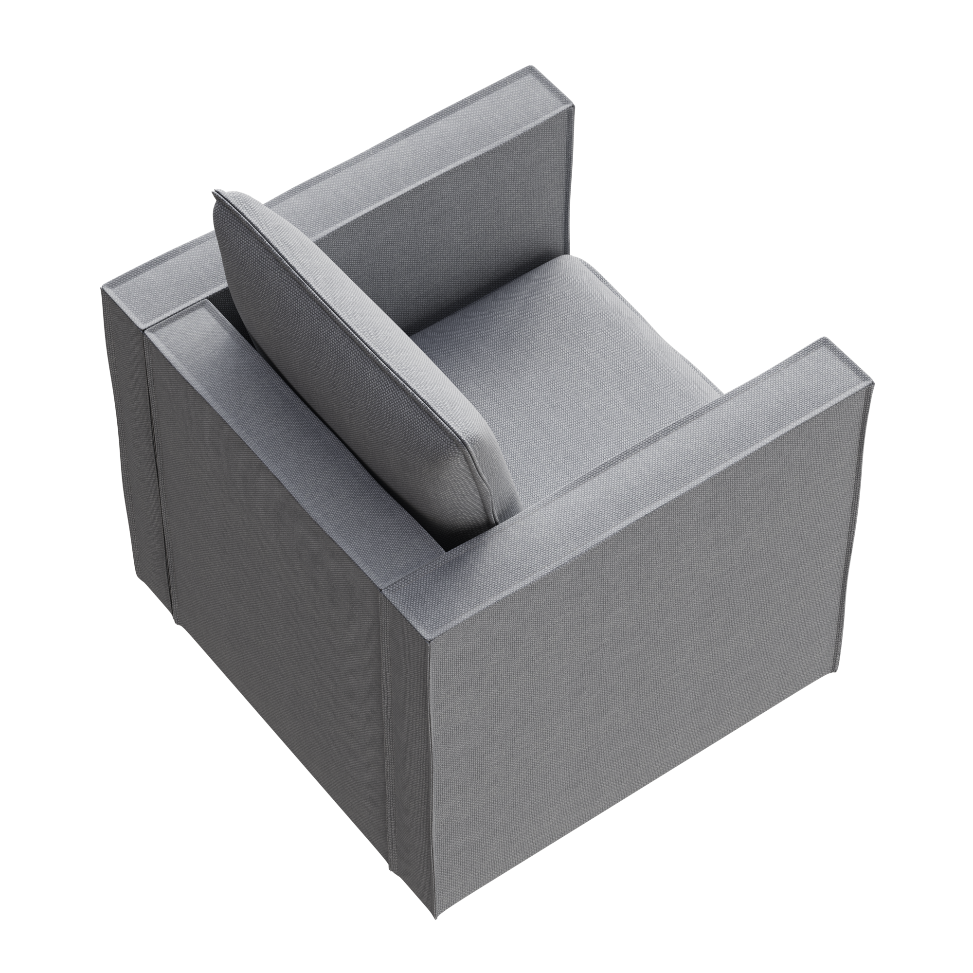 Decorative chair, comfortable gray single sofa chair, soft breathable seat cushion, soft cushion armchair, modern comfortable sofa chair in bedroom/corner/reading room