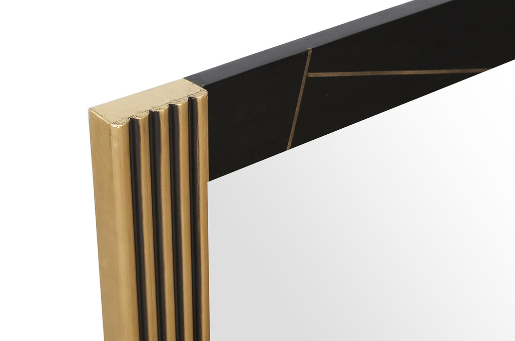 Modern Style 5Pc Queen Bedroom Set Made With Mango Wood and Finished with Brass Metal