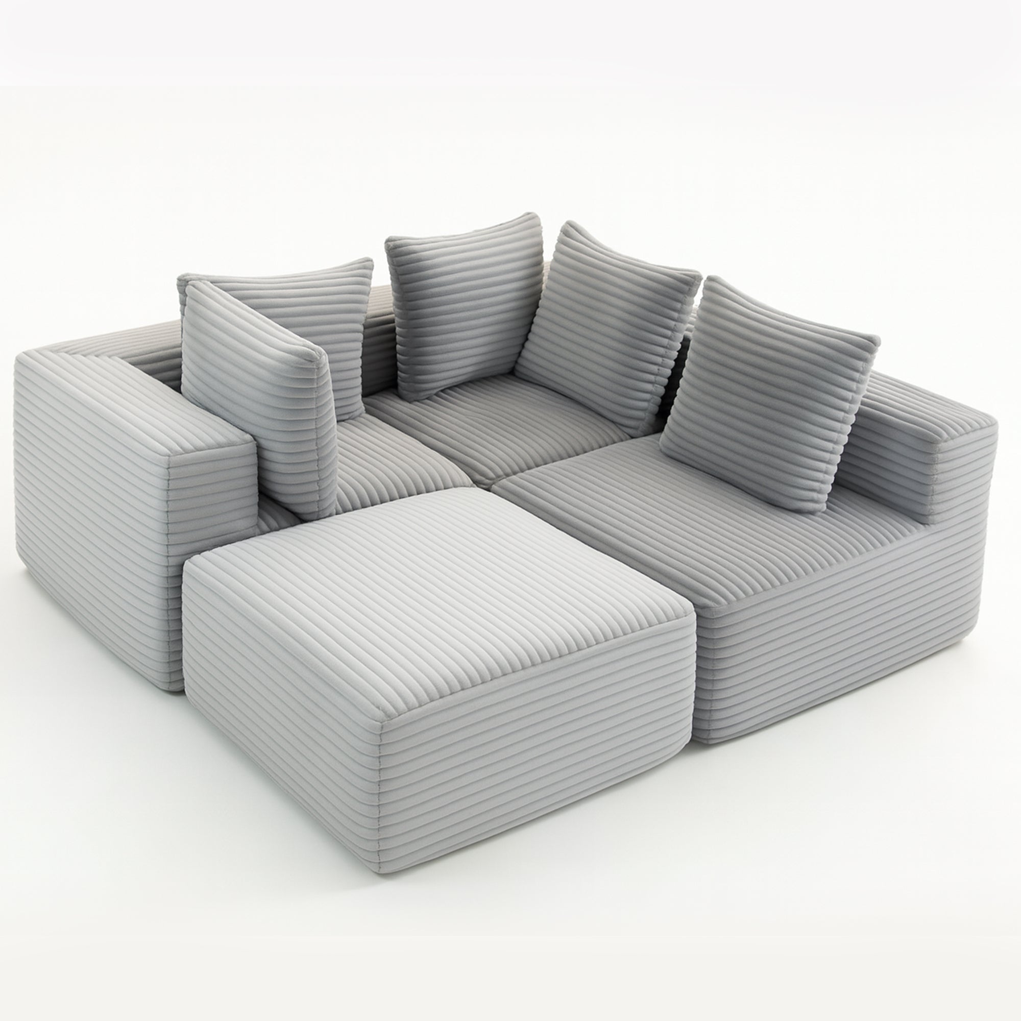 Compressed Sofa:Magic Cube Sofa-YKX-33001-Grey