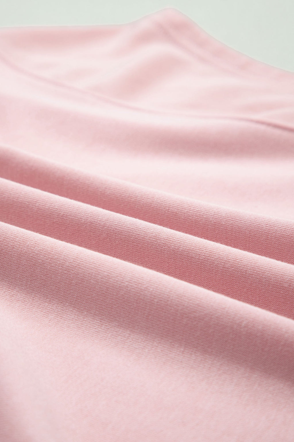Solid Tee & Wide Leg Raw Hem Pants Set