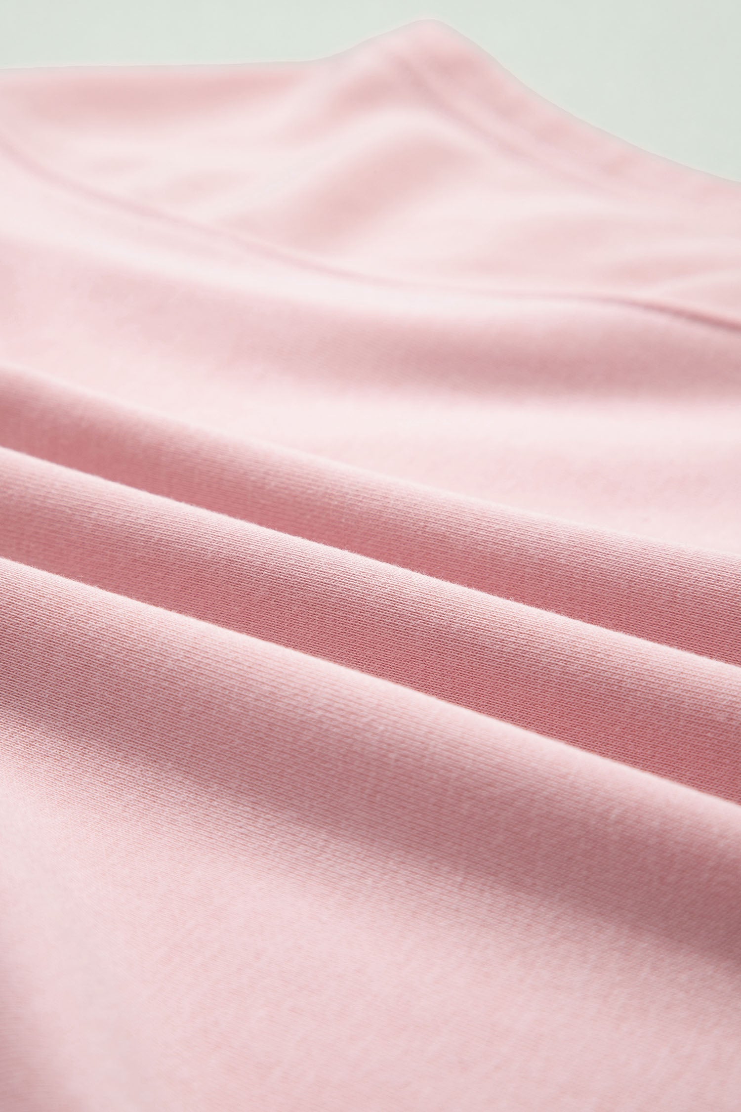 Solid Tee & Wide Leg Raw Hem Pants Set