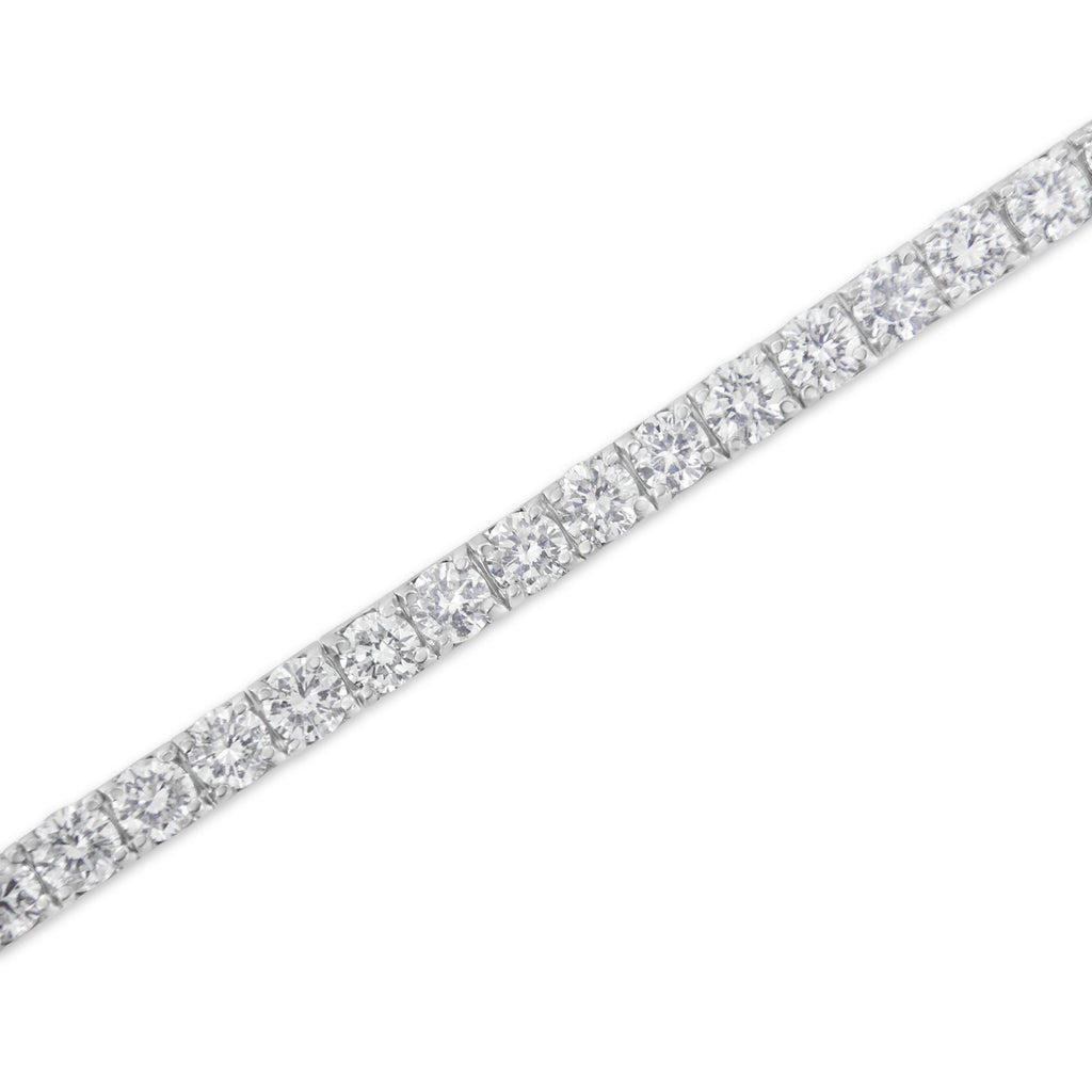 IGI Certified 4.0 Cttw Diamond 14K White Gold Classic 7â€ Tennis Bracelet (H-I Color, I1-I2 Clarity)