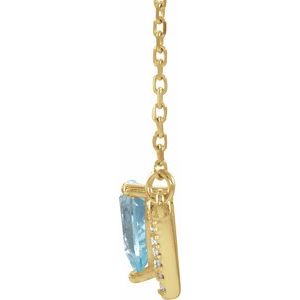 Accented V Necklace or Center