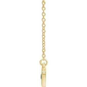 14K Yellow Gold Natural Alexandrite Heart 16" Necklace