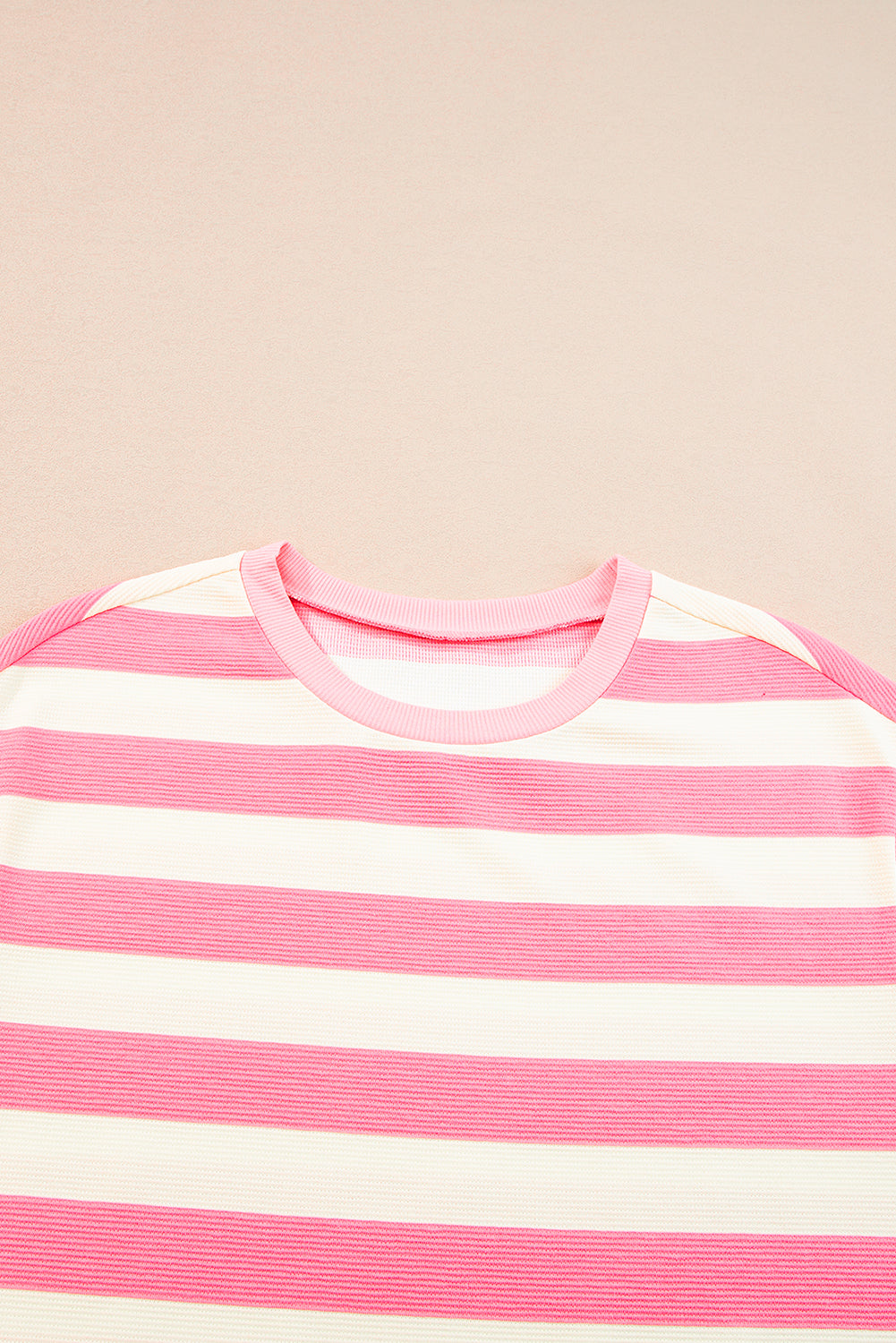 Stripe Cap Sleeve T-Shirt Dress
