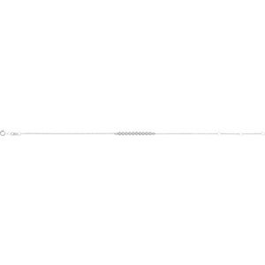 Platinum 1/8 CTW Natural Diamond Bar 6 1/2-7 1/2" Bracelet – image 2