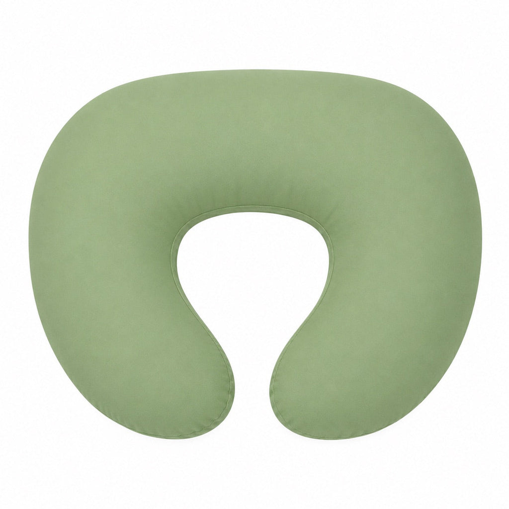 Green Ruffle Nursing Pillow Cover