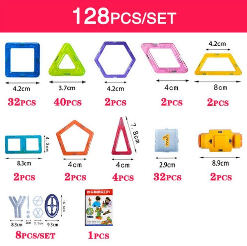 Magnetic Building Blocks – 3D Educational Building Toy