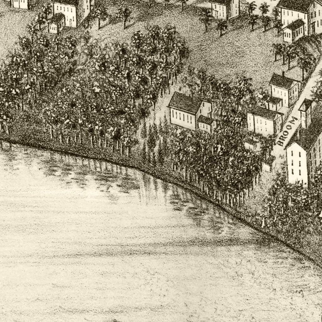 Vintage Map of East Haddam, Connecticut 1880