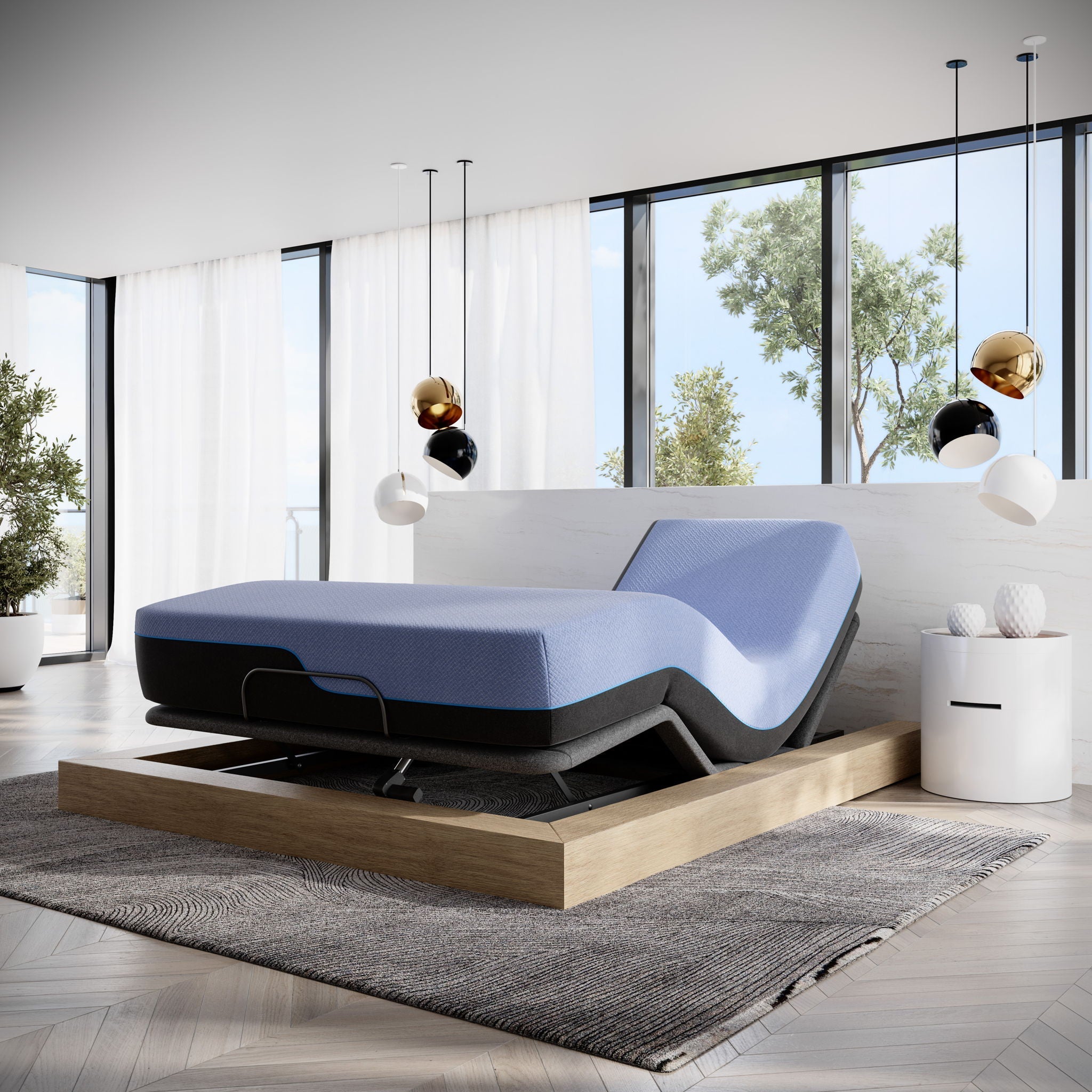 Refresh - 12" Flex Head Hybrid Cooling Fast Responding Latex Foam And Coil Mattress