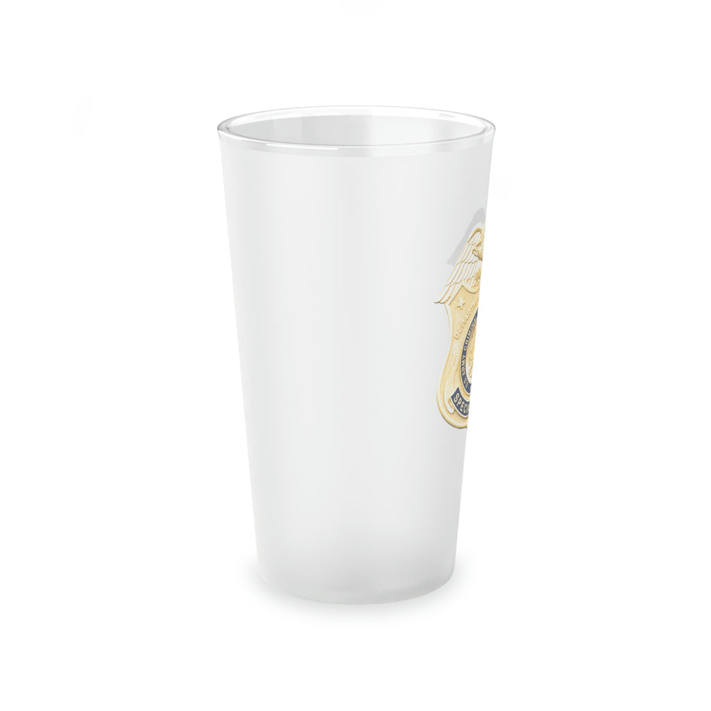 Army CID Badge - Frosted Pint Glass, 16oz