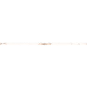 14K Rose Gold 1.5 mm Round Bar 6 1/2-7 1/2" Bracelet Mounting – image 2