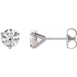Platinum 3 mm Stuller Lab-Grown Moissanite™ Earrings