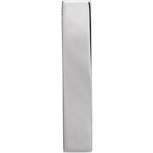 Engravable Sculptural Bar Necklace or Pendant