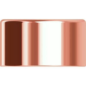 10K Rose Gold 9 mm Round Low Bezel Setting
