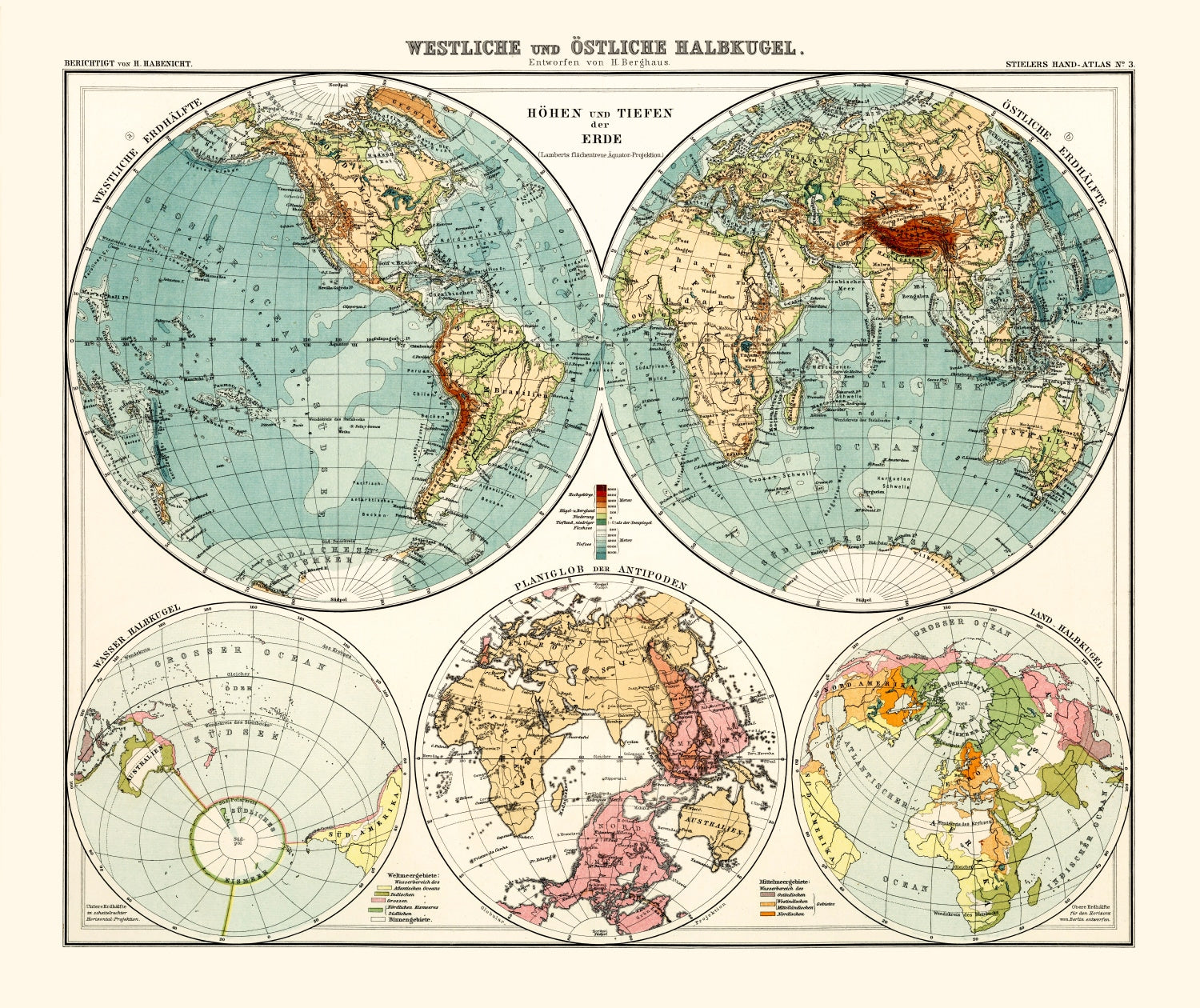 Vintage World Map 1911