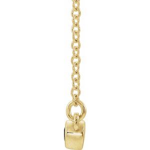 Bezel-Set Bar Necklace or Center
