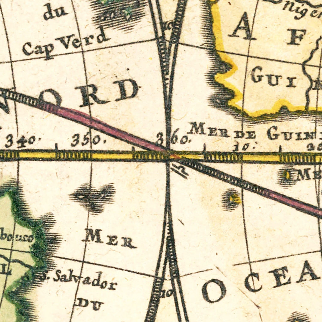 Vintage World Map 1717