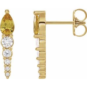 Accented Bar Earrings