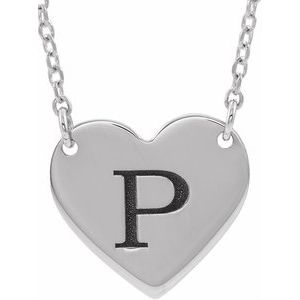 Engravable Heart Necklace