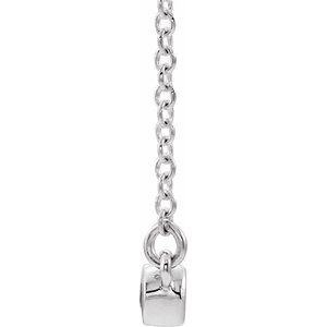 Bezel-Set Bar Necklace or Center