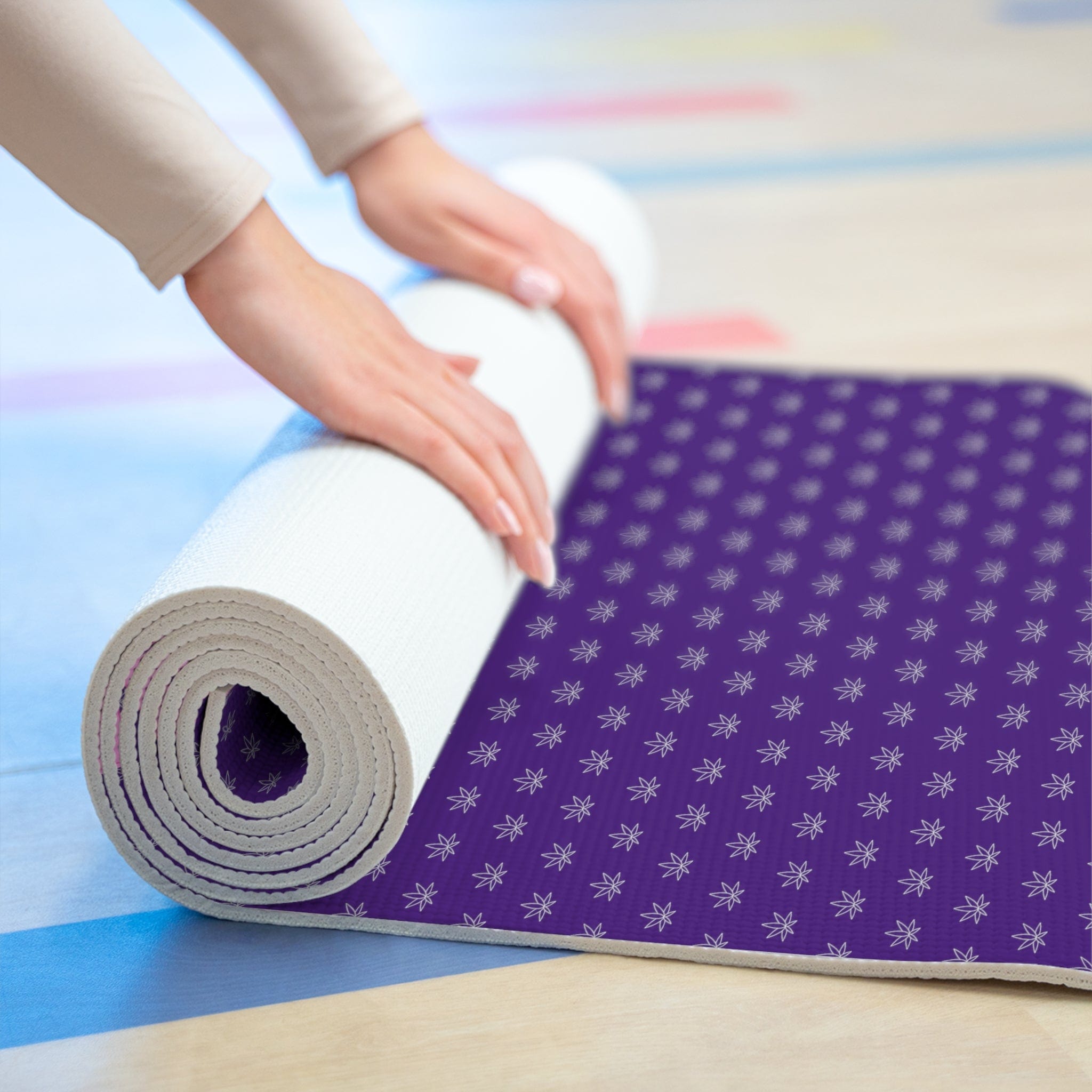 Make It Happen Cannabis, Bong, & Lighter Foam Yoga Mat