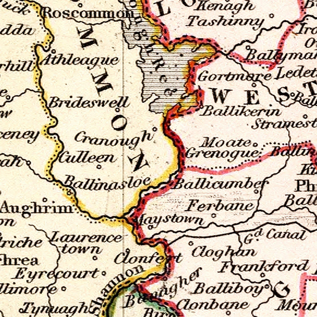 Vintage Map of Ireland 1832