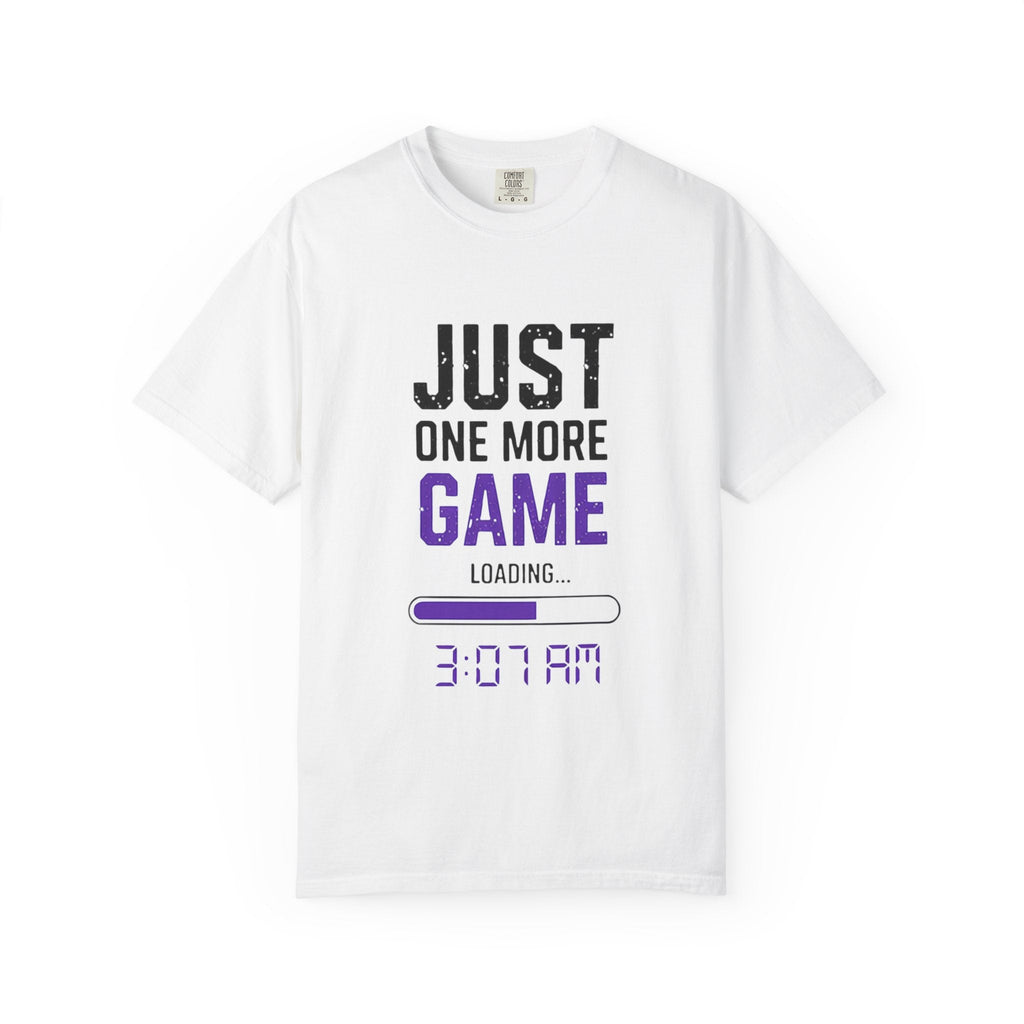 Gamer T-Shirt - "Just One More Game" Late Night Gaming Tee