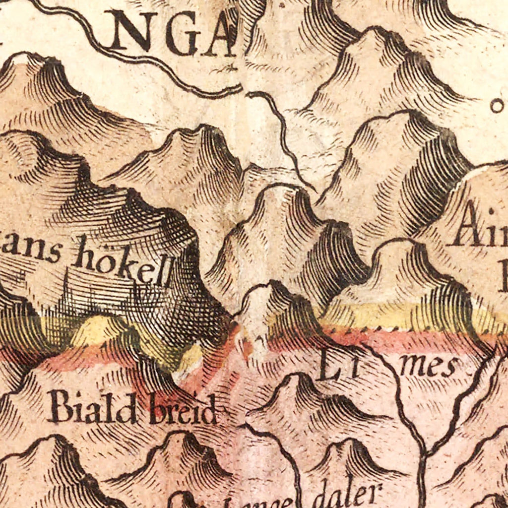 Vintage Map of Iceland 1623