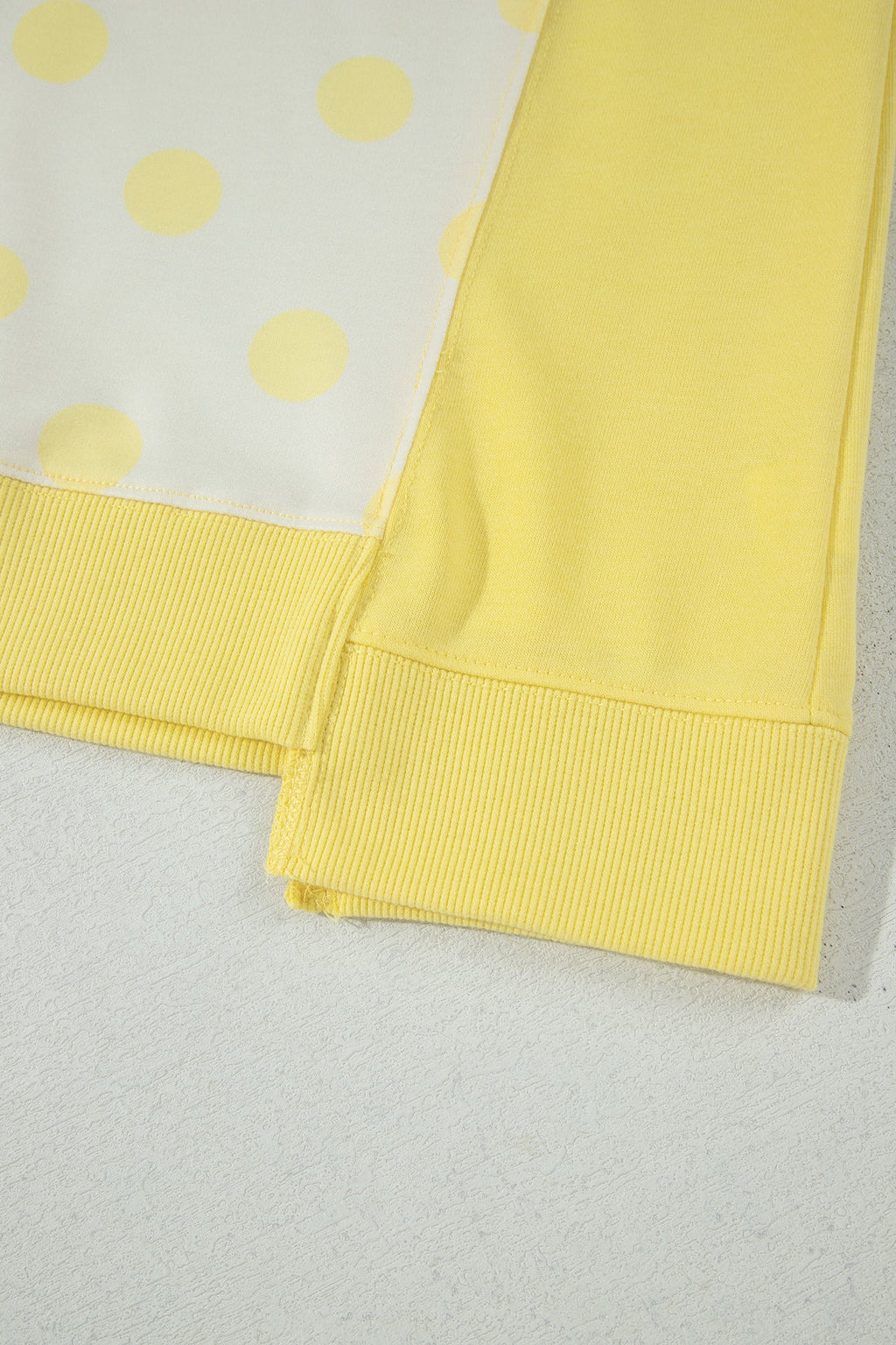 Polka Dot Colorblock Patchwork Top and Wide Leg Pants Set