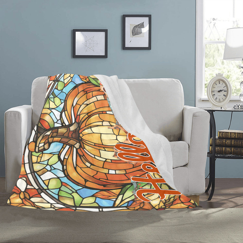 Hello Fall Ultra-Soft Micro Fleece Blanket 50" x 60"(Made in USA)