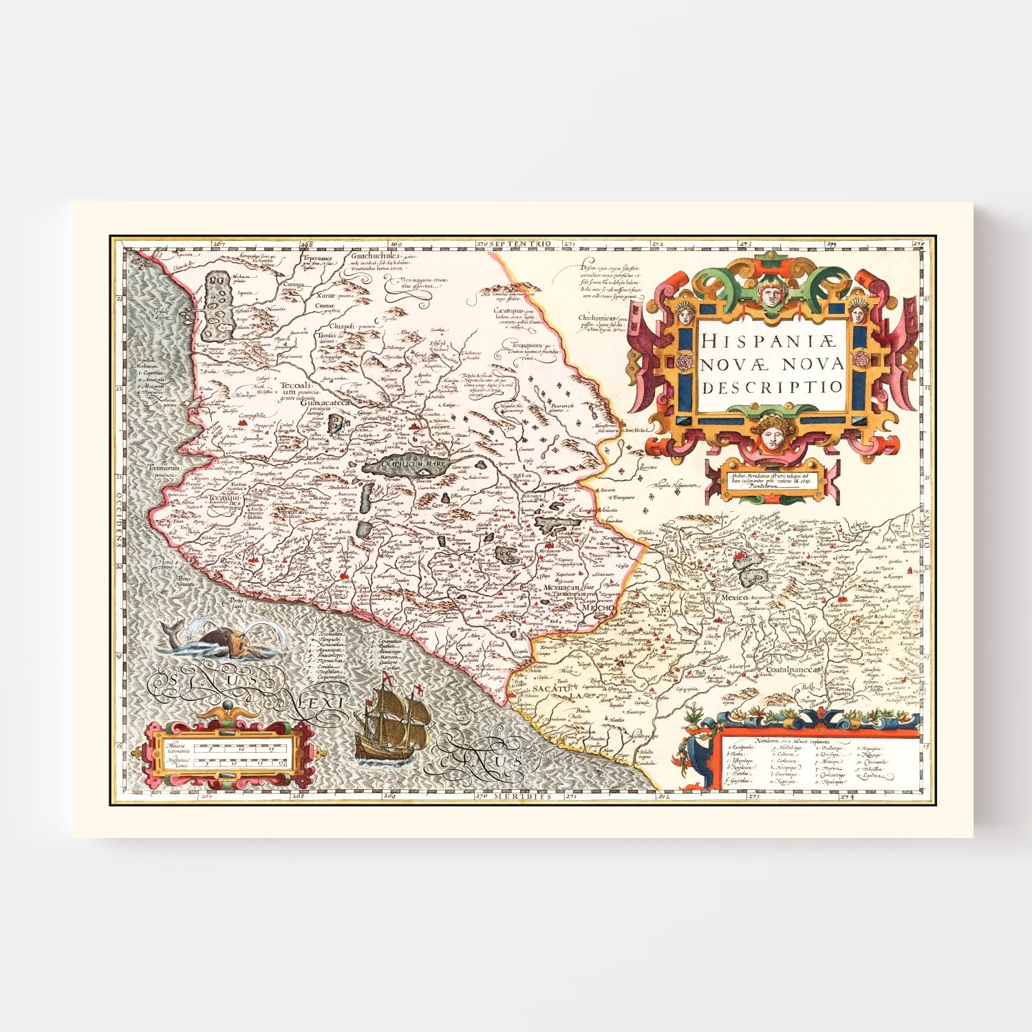 Vintage Map of Peru 1623