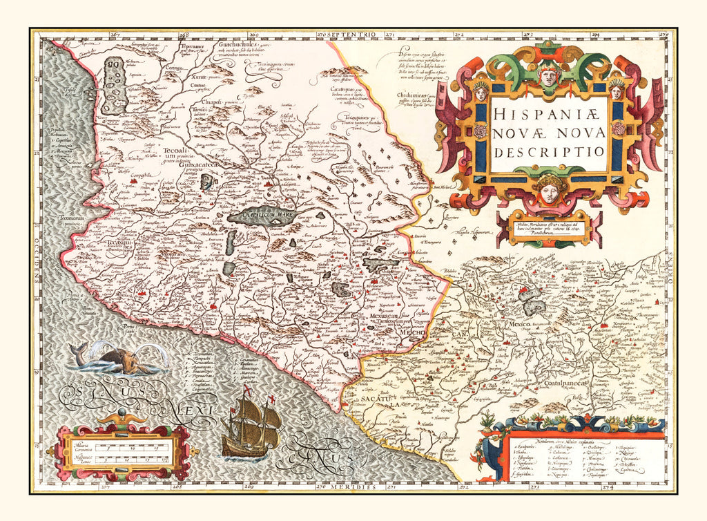 Vintage Map of Peru 1623
