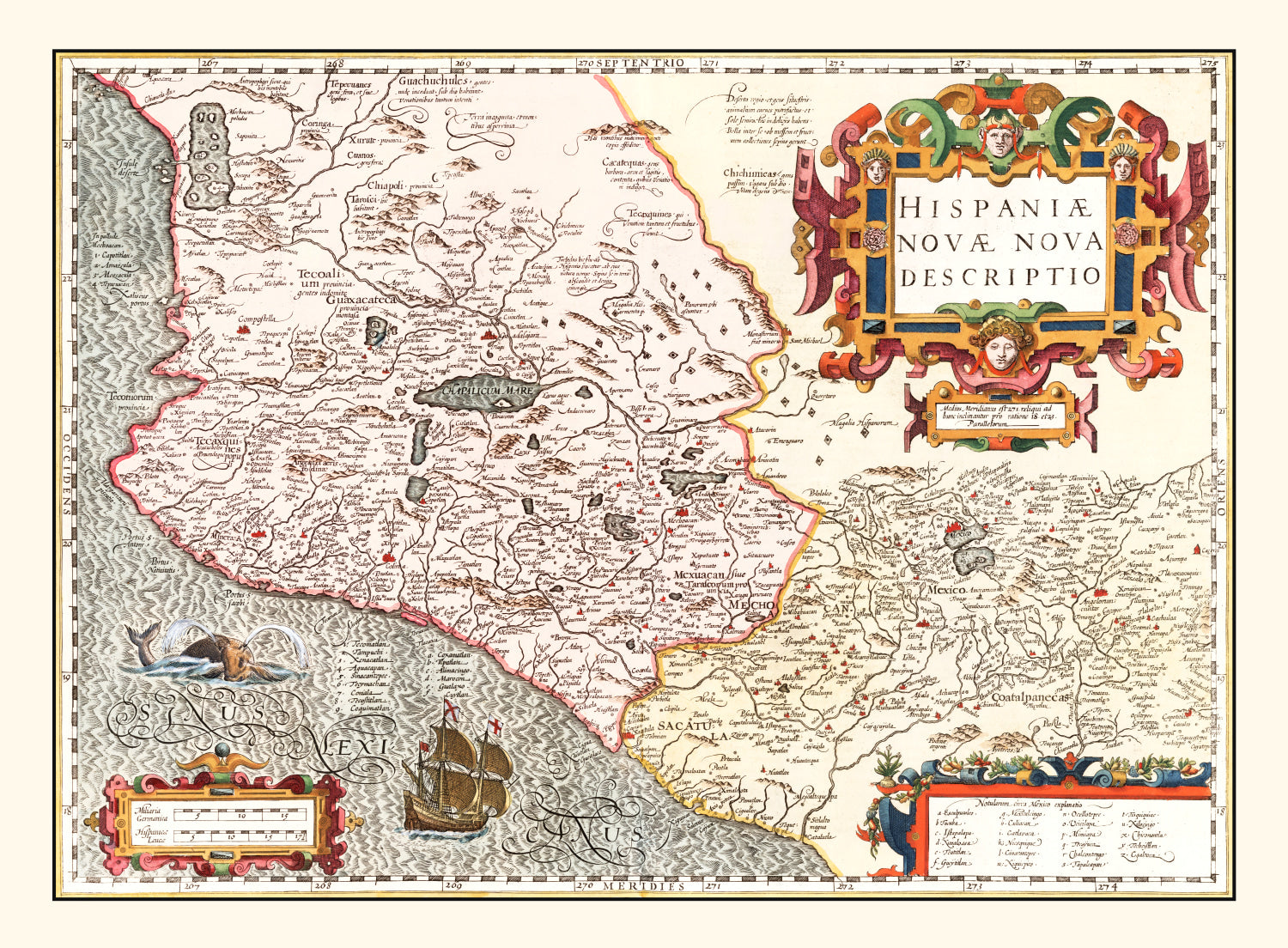 Vintage Map of Peru 1623