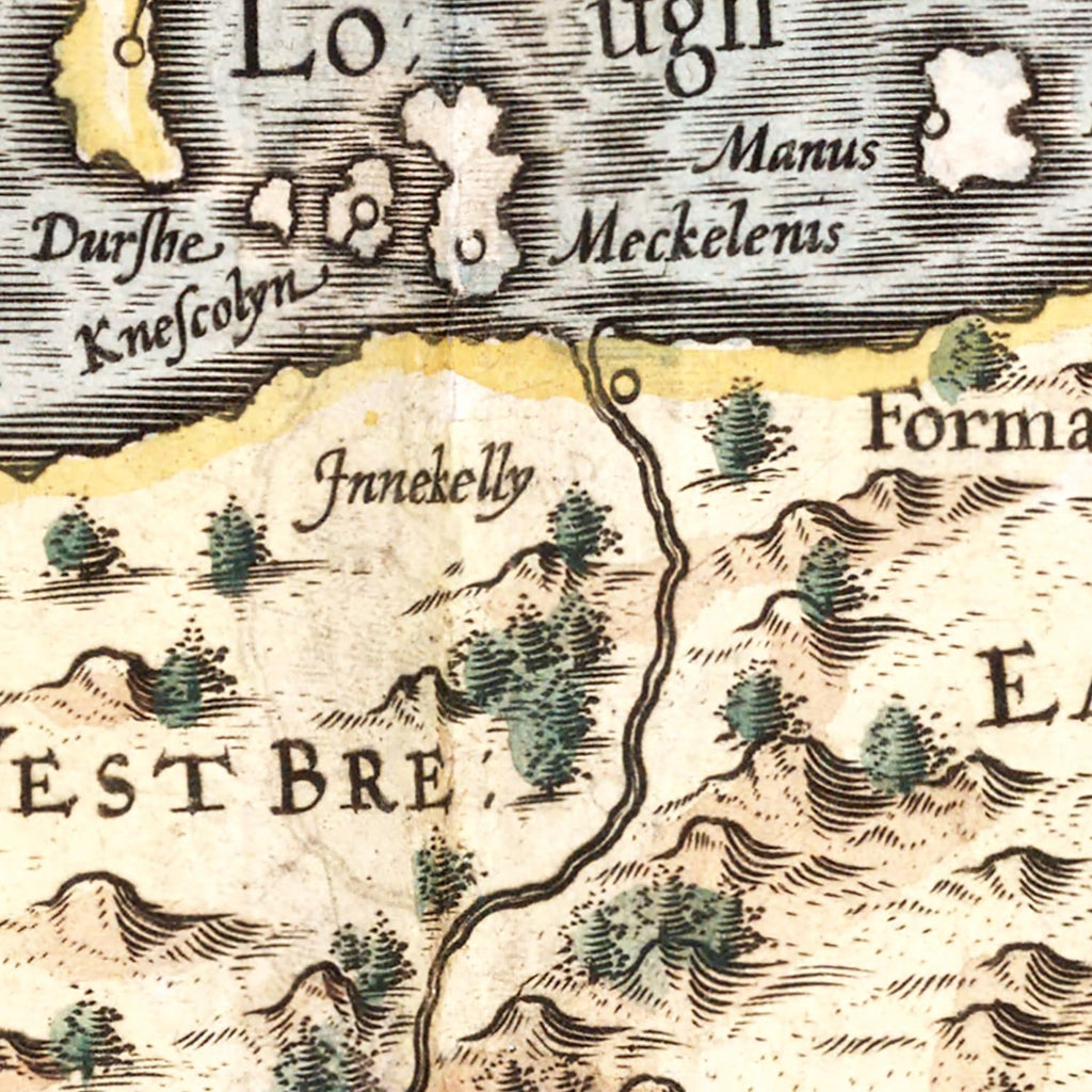 Vintage Map of North Ireland 1623