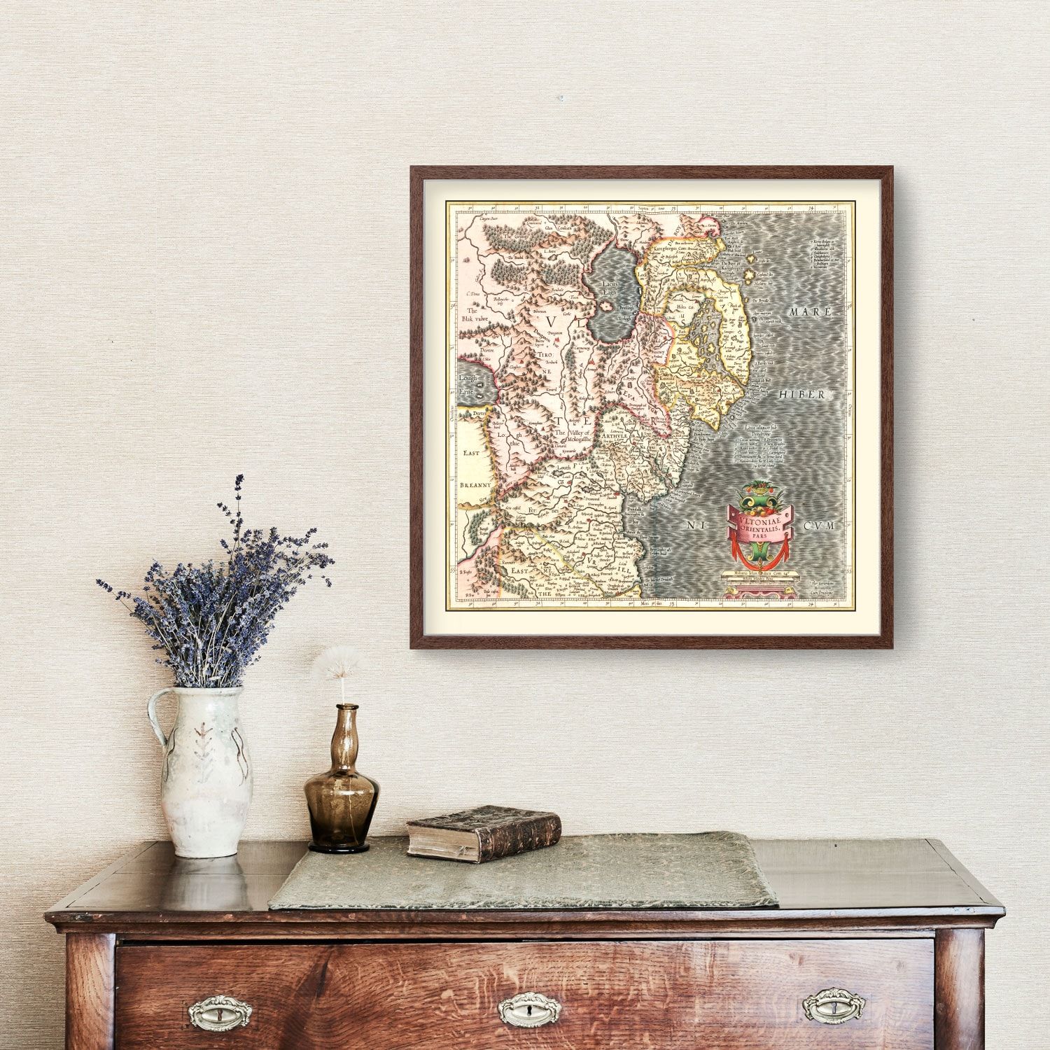 Vintage Map of Ulster, Ireland 1623