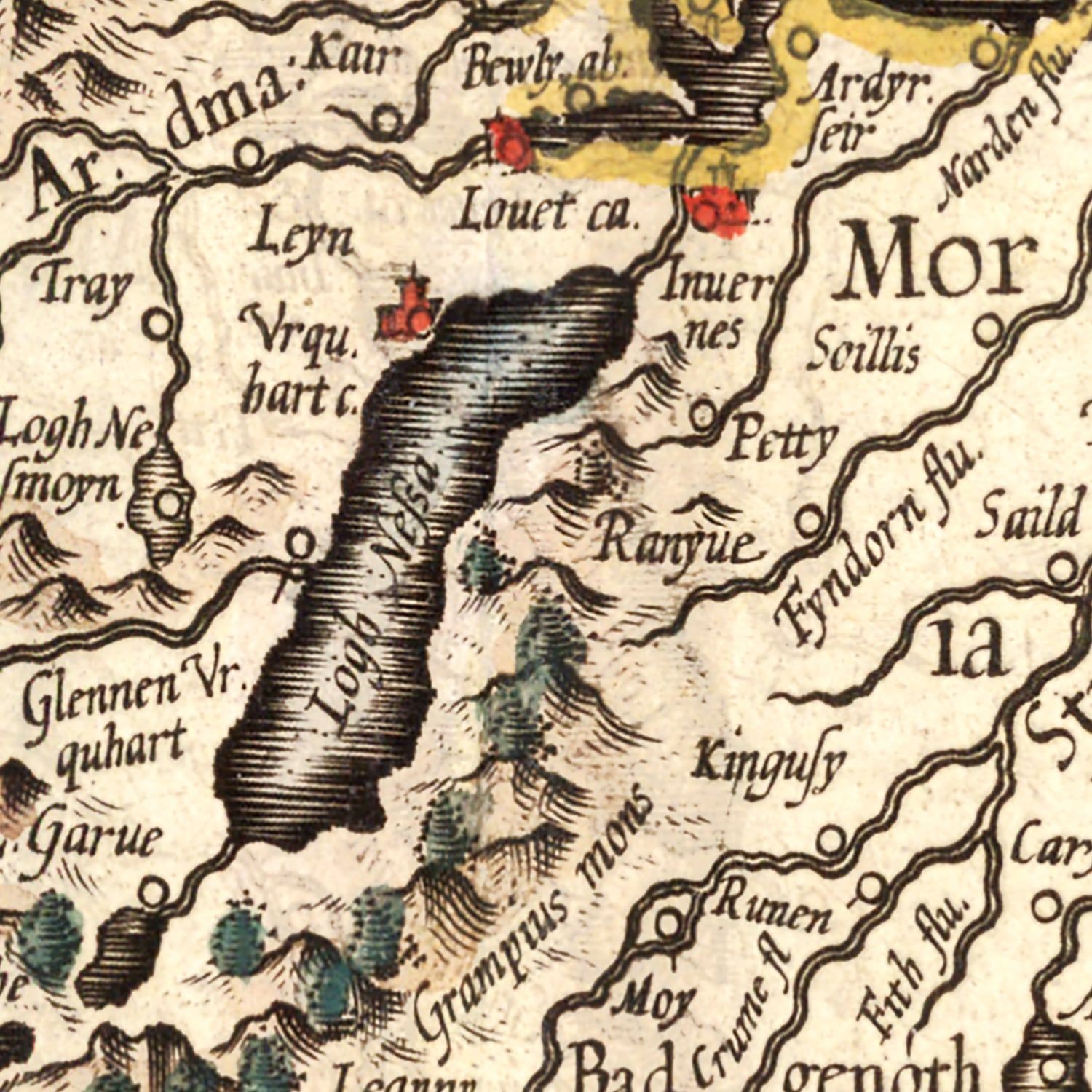 Vintage Map of Scotland 1623