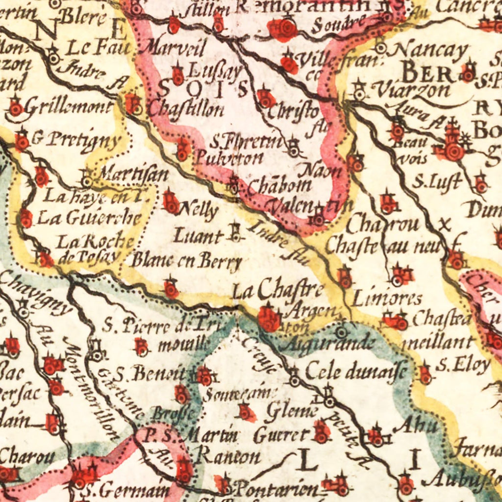 Vintage Map of Gaul France, 1623