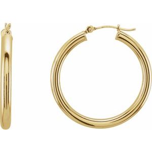 Tube Hoop Earrings