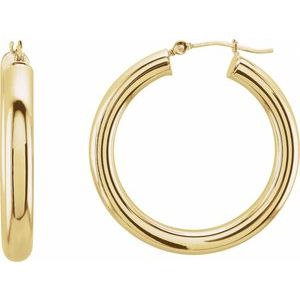 Tube Hoop Earrings