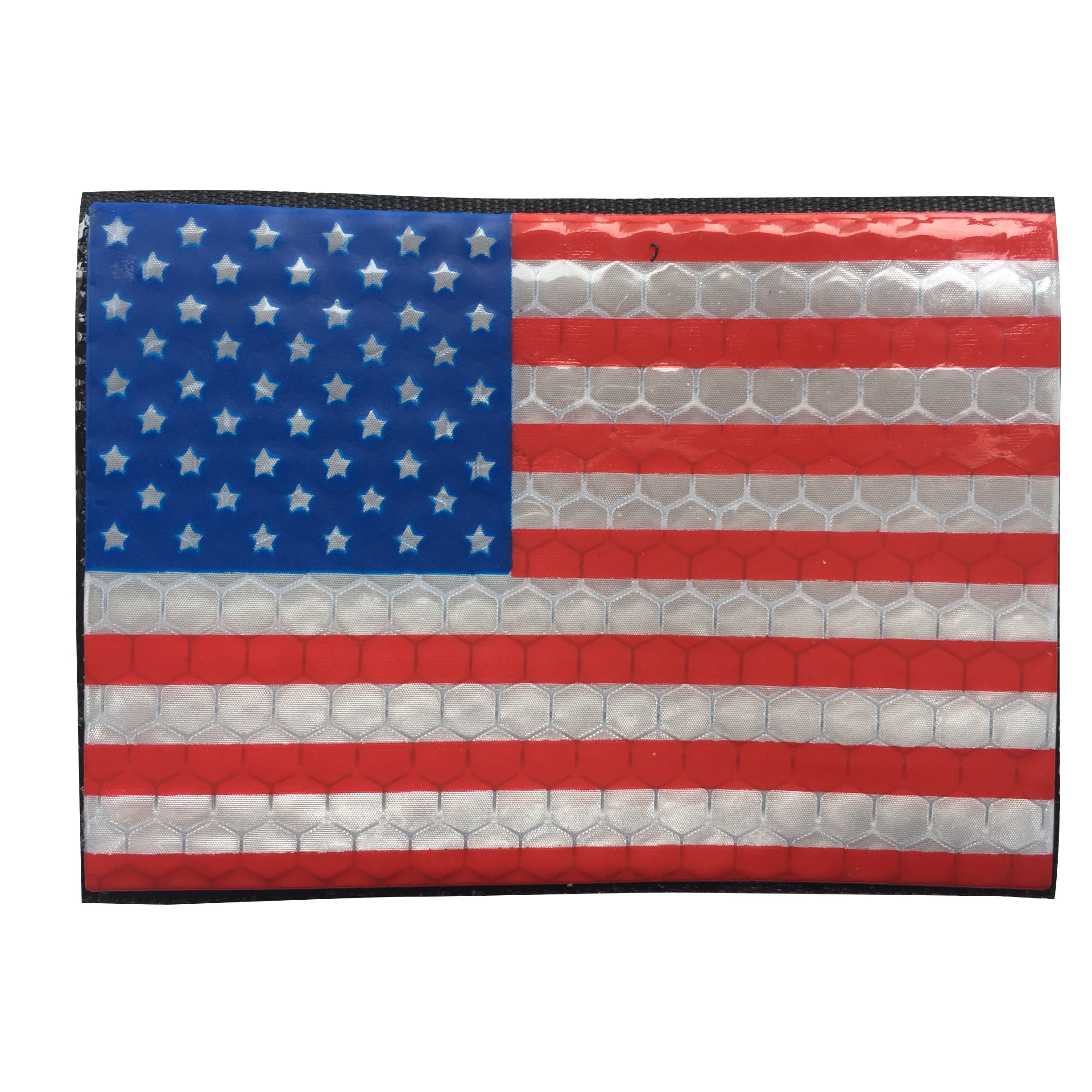 Reflective US Flag Patch Forward Full Color