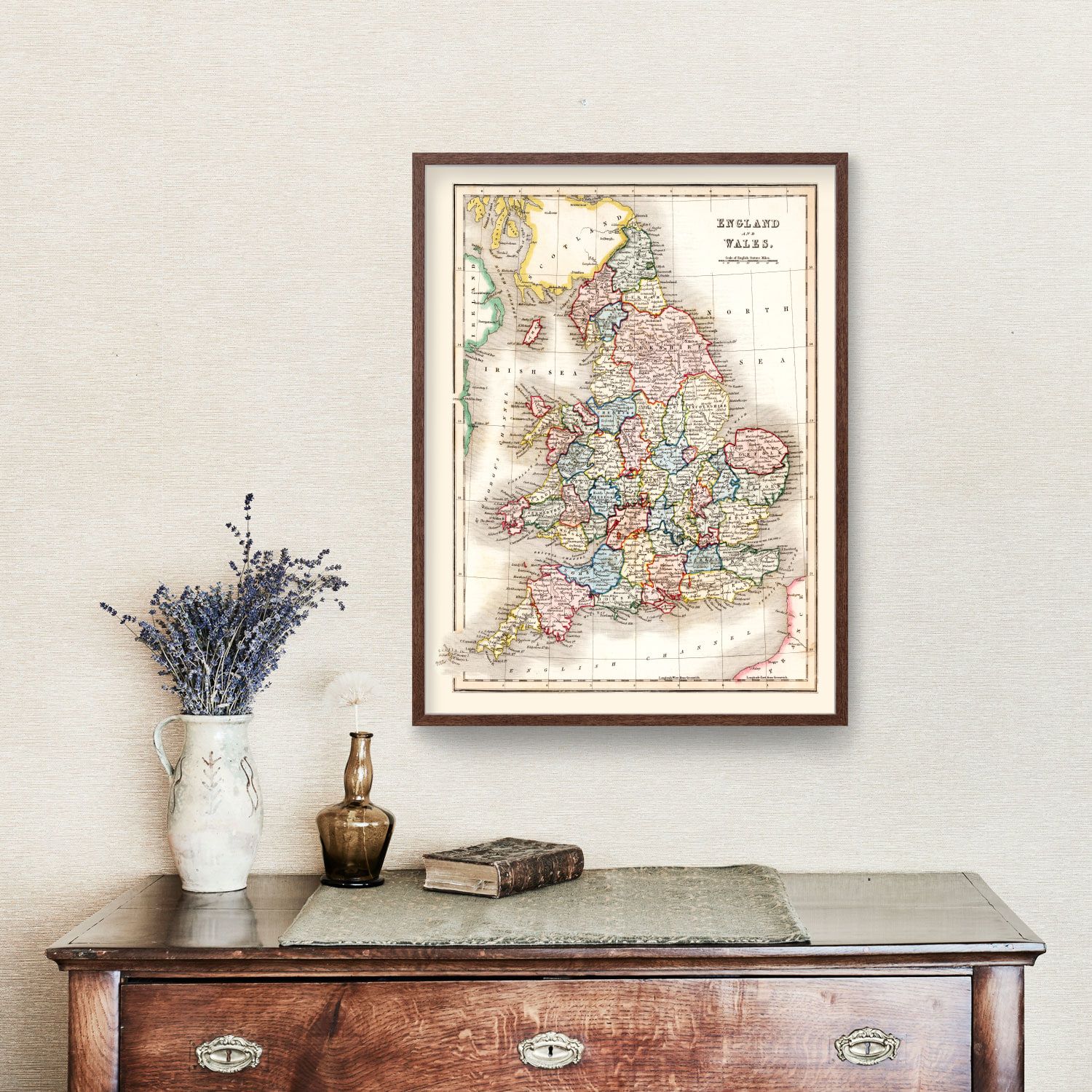 Vintage Map of England & Wales 1832